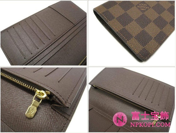 (LOUIS VUITTON)ルイヴィトン ブランドコピー ダミエメンズ長財布 ポルトフォイユブラザ N60017